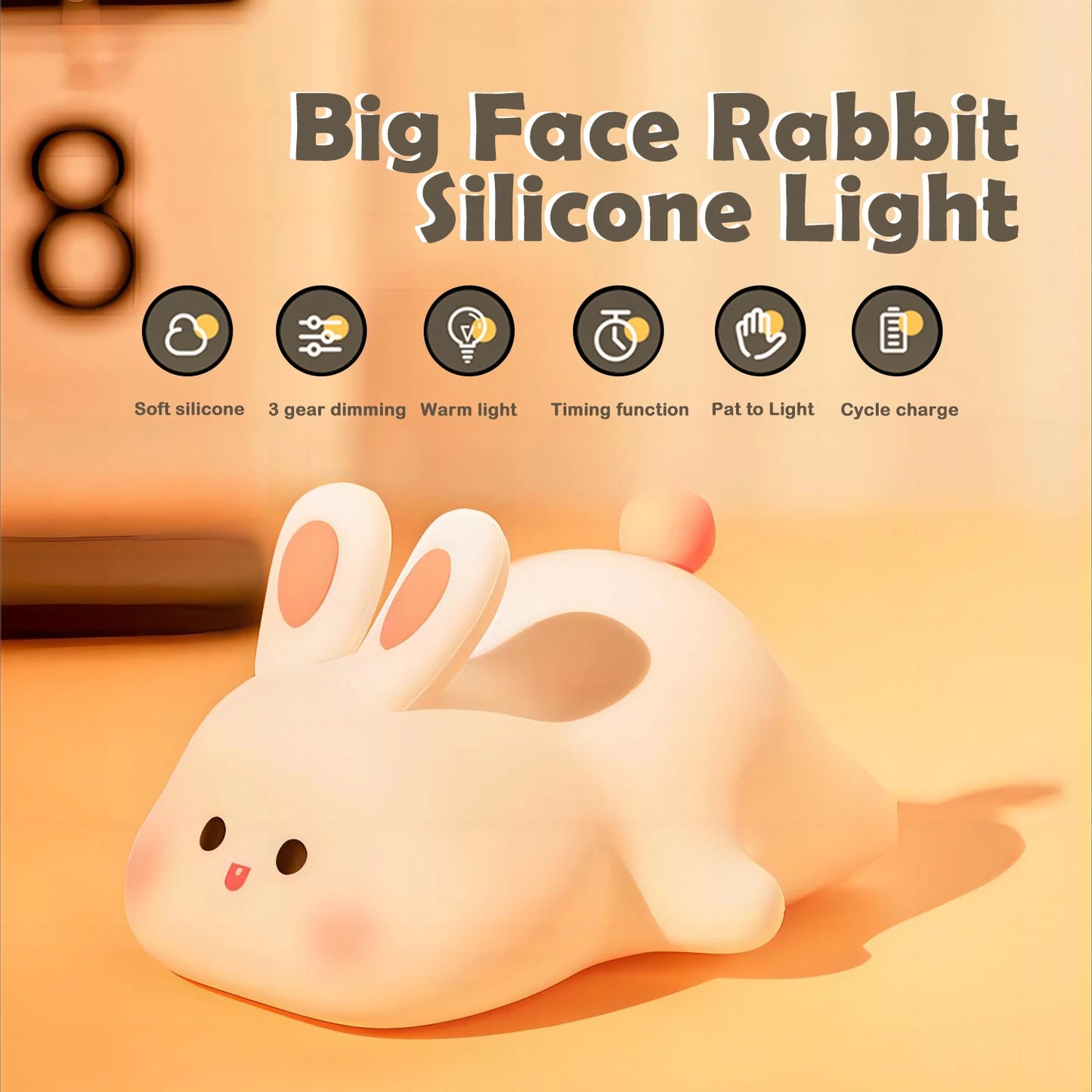 cute little bunny led ight