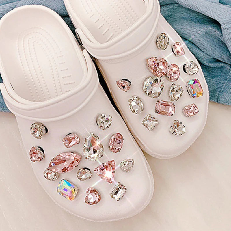 Diamond crocs charms